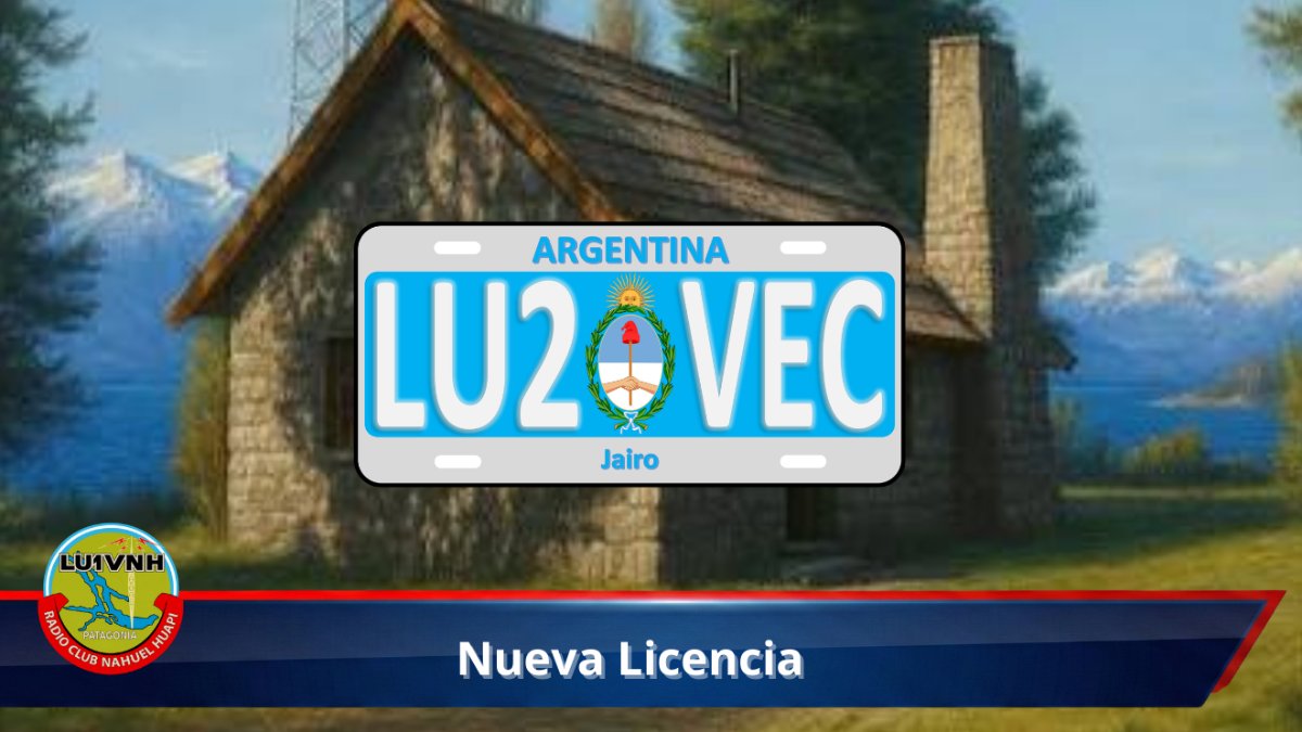 Nuevo radioaficionado habilitado: LU2VEC