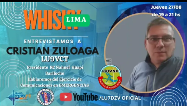 Entrevista a LU9VCT Cristian Zuloaga en CANAL LU7DZV