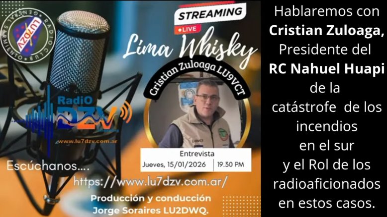 Entrevista en streaming sobre Comunicaciones de Emergencia